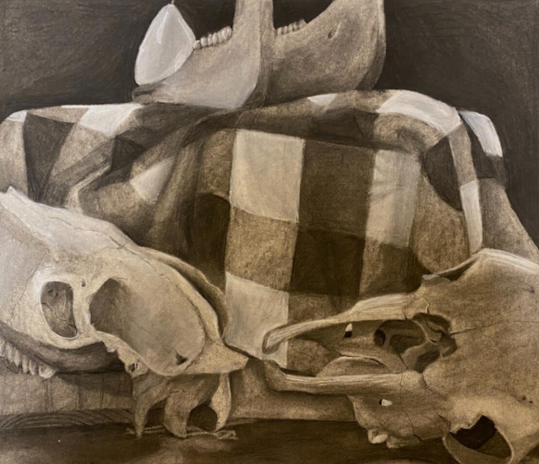 Untitled, charcoal, 2022.