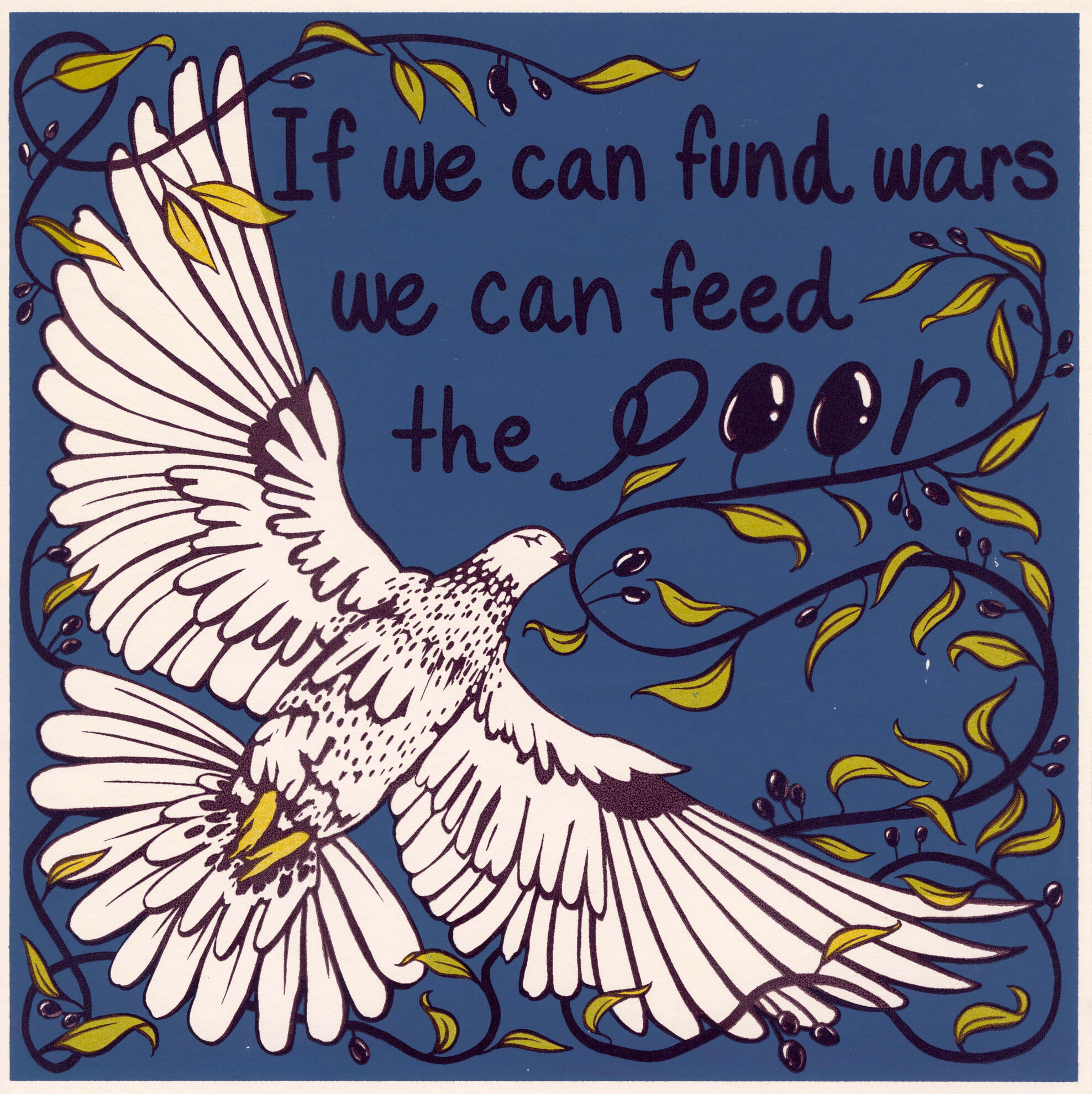 We Can Feed The Poor, screenprint, varied edition, 11” x 11”. 2026.